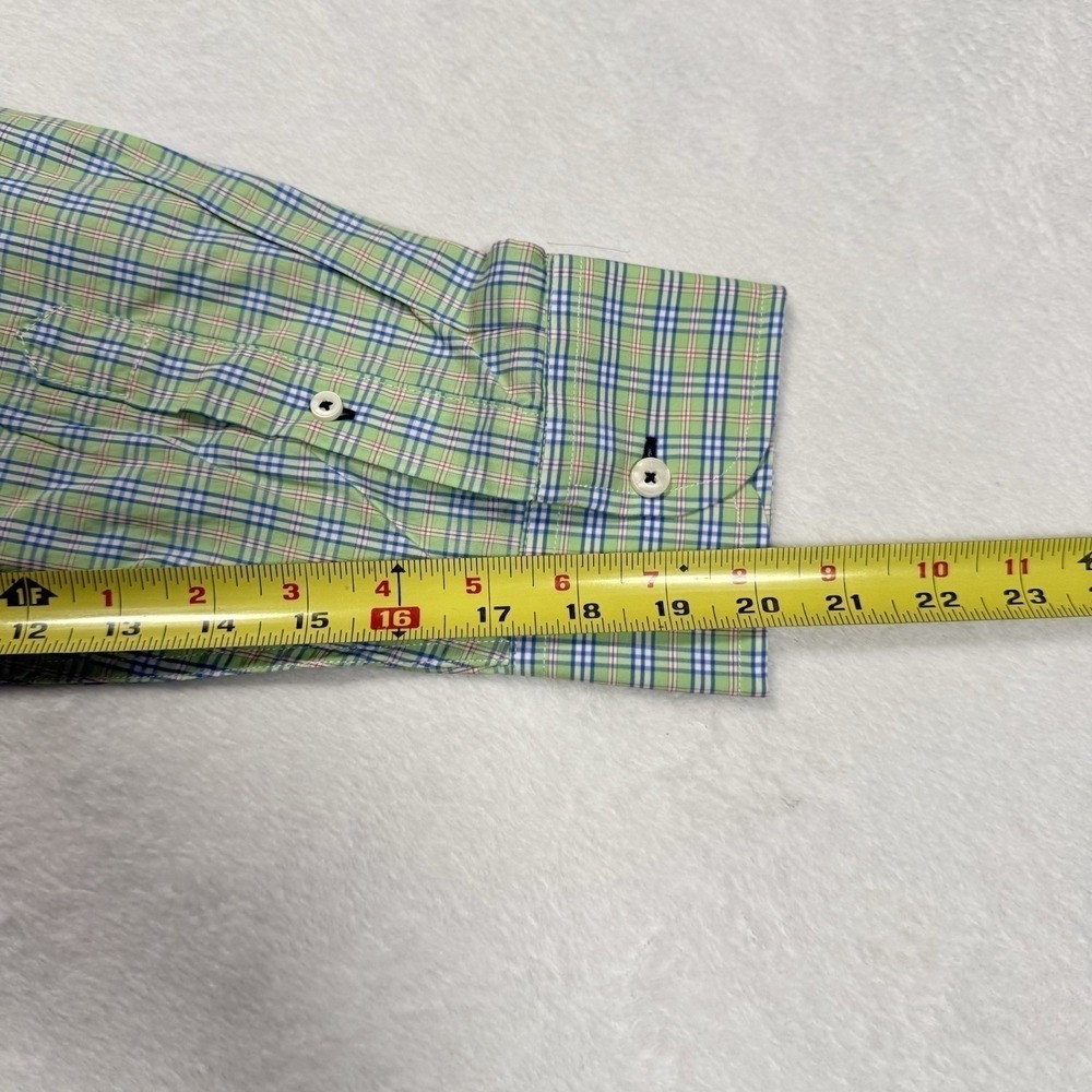 UntuckIt Shirt Mens 2XL Green Plaid Long Sleeve Button Down NEW - Picture 8 of 8